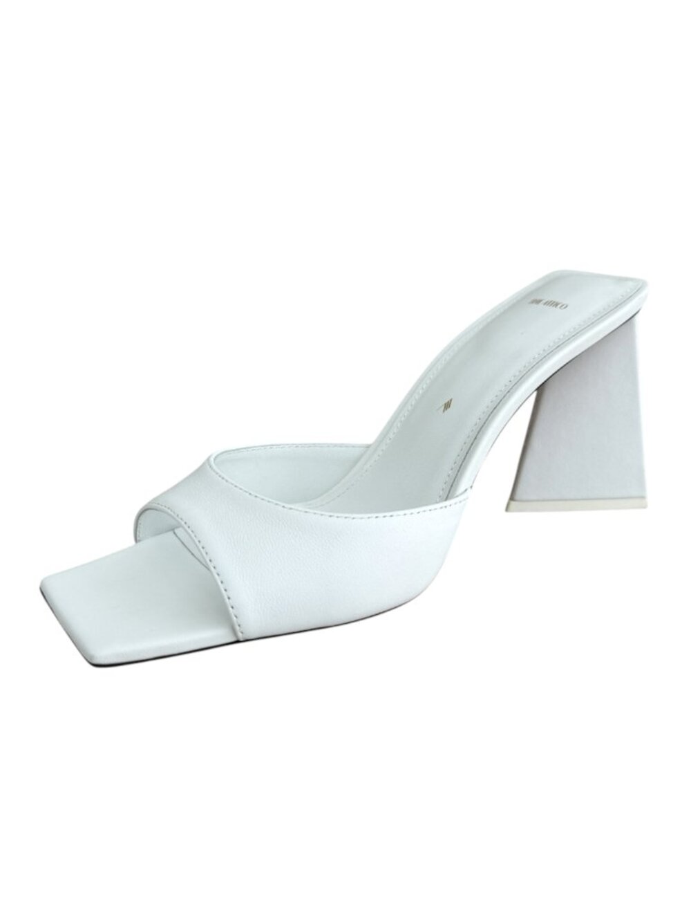 The Attico White Devon Mule Sandal Heels | Size 8 | IT 38